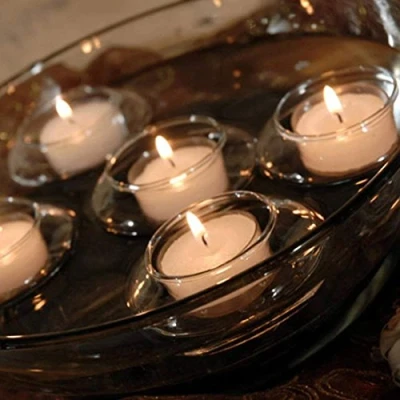 Image of New Sky Floating Candle Holder Glass Set of 12 Creative Romantic Dinner Wedding Decoration Tea Light Clear