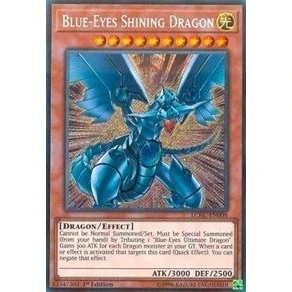 Image of Blue Eyes Shining Dragon LCKC EN008 Secret Rare 1st Edition Legendary Collection Kaiba Mega Pack (1st Edition)