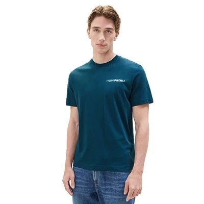 Image of TOM TAILOR Men&#039;s 1039556 T Shirt, 21179 Deep Pond Green, L