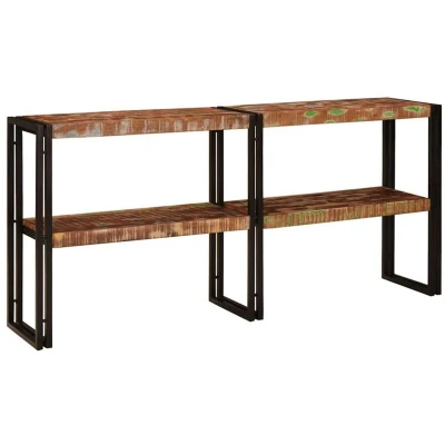Image of vidaXL Console Table 160x33x75 cm Solid Wood Reclaimed