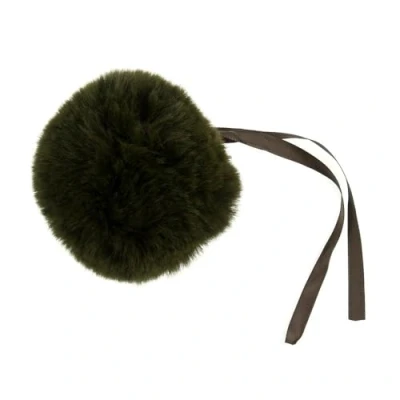 Image of Trimits Faux Fur Pom Medium 6cm Assorted Colours Khaki