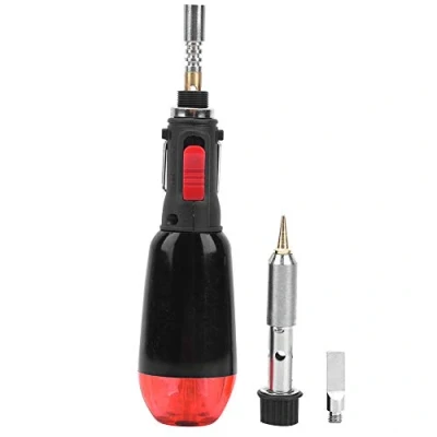 Image of Electronic Gas Soldering Iron Kit Mini Butane Portable Multifunctional Heat Pen Adjustable Temperature Welding Tool HT‑1935‑3