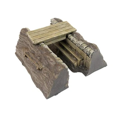 Image of War World Gaming at Trench System Stepped Firing Position and Walkway Set 28mm WW1 Tabletop Wargame Terrain Scenery Western Front Battlefield Warfare