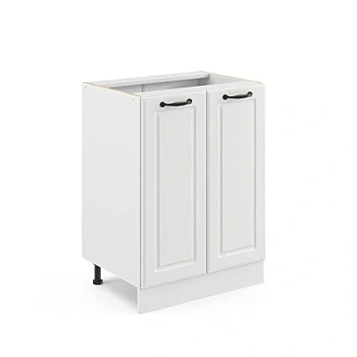 Image of Vicco Kitchen base cabinet Raul, White country house/White, 60 cm without worktop
