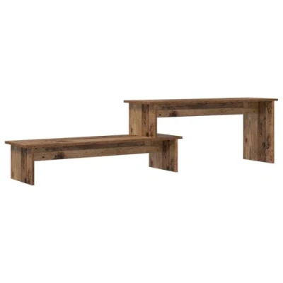 Image of vidaXL TV Cabinet with Shelf Old wood 180 x 30 43 cm Engineered