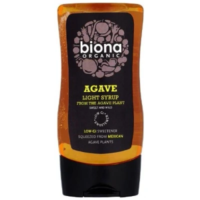 Image of Biona Organic Squeezy Agave Syrup Light 250 ml (Pack of 3)