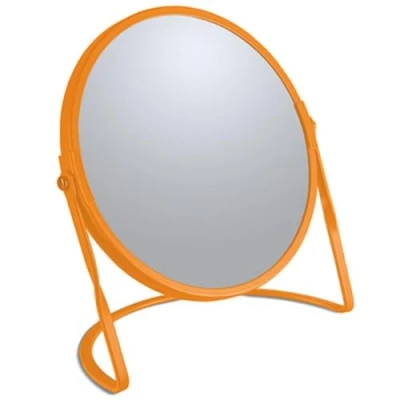 Image of Spirella Akira Make, Cosmetic, Bathroom Mirror, 5X Magnification, matt, Orange Mat, Unique Size