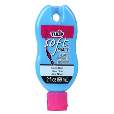 Image of Tulip Soft Fabric Paint 2oz, Matte Neon Blue, One Size
