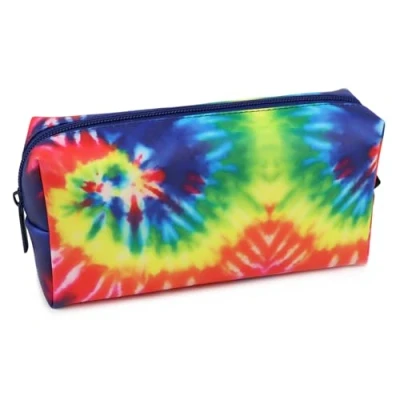 Image of Fashion Stationery Pencil Case for Girls Kids Childrens Tie Dye Primary or Secondary School Supplies Storage Cases Teenagers Gifts Stocking Filler Birthdays