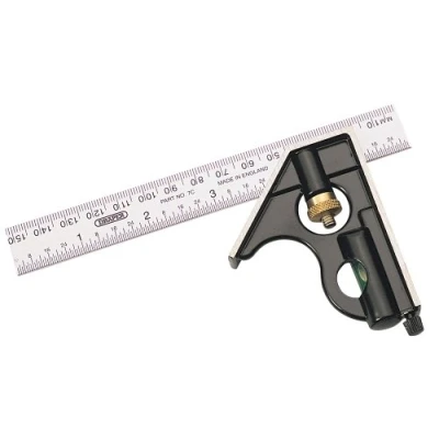 Image of Draper 34702 Metric and Imperial Combination Square, 150mm , Blue
