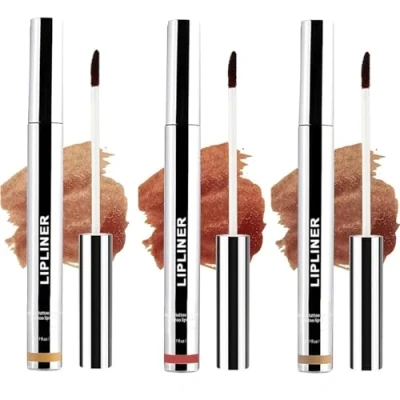 Image of Zinari Lip Stain,Peel Off Liner Stain, Long Lasting Plumper Lips, Matte Nude Tattoo Liner, Tint Stain Peel Waterproof, For All Skin Types(3Pcs all)