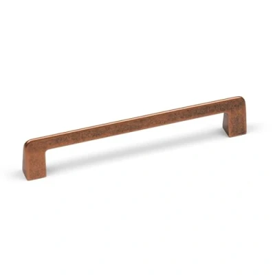 Image of 160mm Antique Copper Kitchen Handle Rustic Cupboard Cabinet Door Drawer Pull Wardrobe Furniture Upcycle Replacement