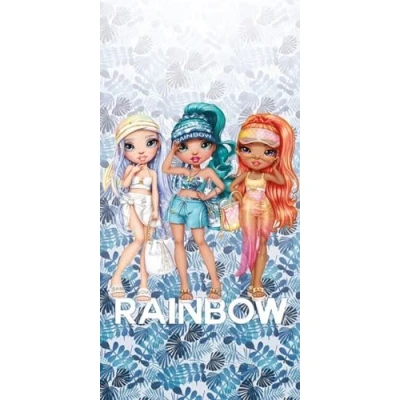 Image of Rainbow High Violet Ruby Sunny Beach Towel Bath 100% Cotton Dimensions 70 x 140 cm