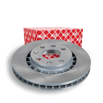 Image of 00569001, 00569008, 00569042, 0569001, 0569008 Brake disc FEBI BILSTEIN 05179 Front Axle 256mm 24mm 4 Hole 100mm internally vented Coated