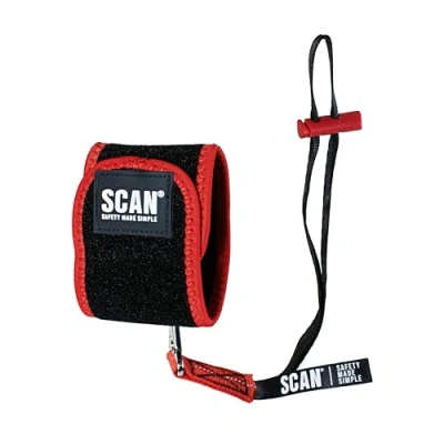 Image of Scan Interchangeable Wrist Tool Lanyard, Stainless Steel D Ring 1.36kg Capacity