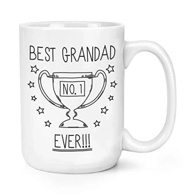 Image of Best Grandad Ever No.1 Trophy 15oz Large Mug Cup