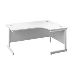 Image of 1600X1200 Single Right Hand Radial Desk White