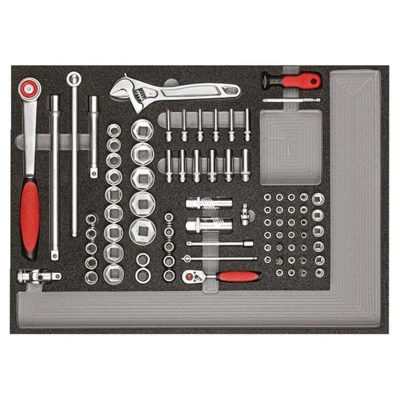 Image of GEDORE Red Tool Set in Foam Modules, 129 Pieces