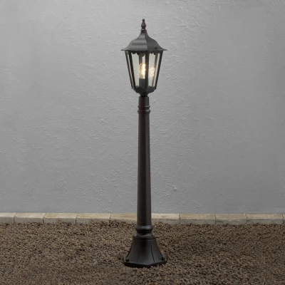 Image of Firenze Outdoor Basic Pathway Bollard Matt Black, IP43