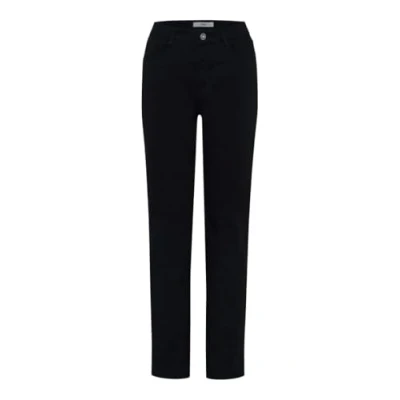 Image of BRAX Women&#039;s Style Carola Elegant, Sporty Five Pocket Trousers Slacks, Black (Perma Black), 32W x 30L