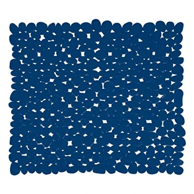 Image of MSV &quot;Pebbles Shower Mat, Dark Blue, 53 x cm