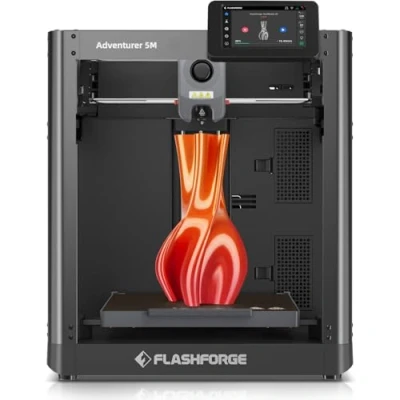 Image of FLASHFORGE AD5M 3D Printer Fully Auto Calibration Print with 1 Click Max 600mm/s Speed, All Metal CoreXY Structure Precise Printing, Easy Maintenance Quick Swap Nozzle, Size 220x220x220mm