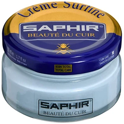 Image of Saphir Cream Surfine Shoe Polish BLEU PALE 55