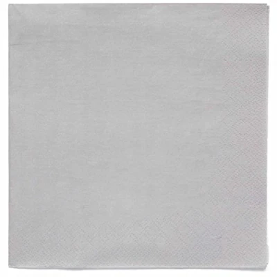 Image of Amscan 9915402 215 Graphite Grey Eco Friendly Compostable Luncheon Napkins 20 Pack