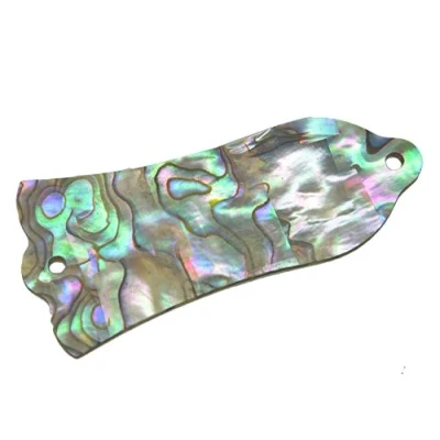 Image of KAISH Pure CUSTOM Made Natural Abalone Shell Guitar Truss Rod Cover with 2 Hole for Les Paul in USA