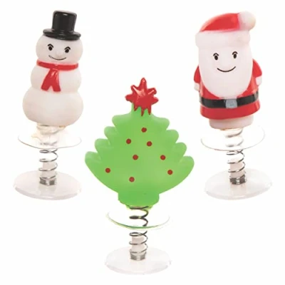 Image of Baker Ross FC280 Christmas Jump Up Toys Pack of 6, Novelty for Kids, Pop Children, Ideal Party Bag Fillers, Stocking Classroom Prizes and Small Gifts