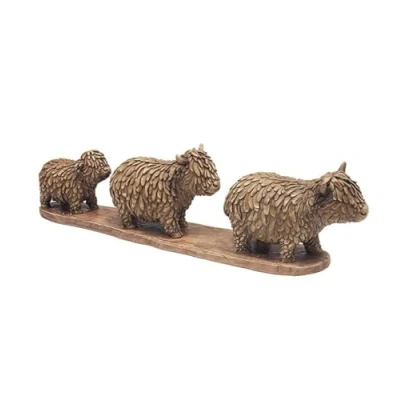 Image of Lesser &amp; Pavey Hughie Highland Cow Figurine For Home Office Decor Ornaments Gift Women Men Beautiful Indoor Outdoor Living Room