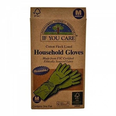 Image of If You Care FSC Medium Certified Fair Rubber Latex Household Gloves