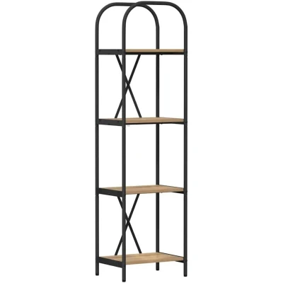 Image of vidaXL Bookshelf Artisan oak 40 x 30 146 cm Engineered wood