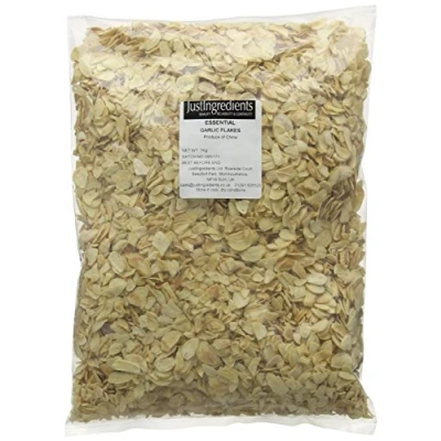 Image of JustIngredients Essentials Garlic Flakes, 1 kg Pack of 2