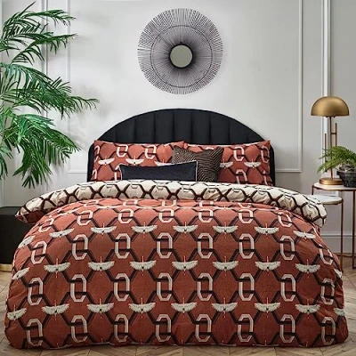 Image of furn. Avalon King Size Duvet Set Brick