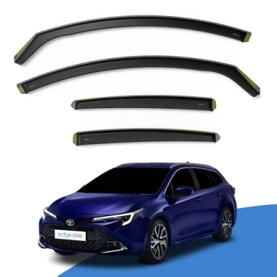 Image of EdgeVisors Wind Deflectors Set Fits: TOYOTA Corolla MK12 2018 Onwards 5 Door Estate 4pc