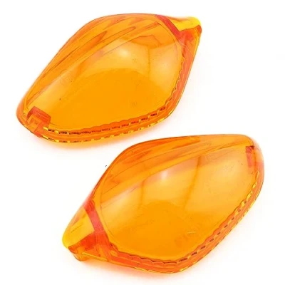 Image of Xerial 2pcs Front or Rear Indicator Lens Compatible For Honda MSX125 CRF250L CMX 300/500 Rebel NC700 NC750 CTX700 Motorcycle Turn Signal Lights Lenses Cover (Amber)