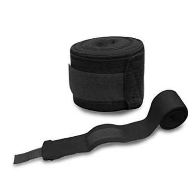 Image of Hand Wraps Bandages Black, Boxing Gloves, MMA UFC