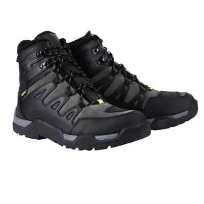 Image of Oxford Men&#039;s Canyon Dry2Dry Motorcycle Boot, Black/Grey, 11 UK