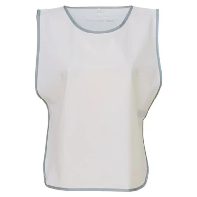 Image of Yoko Men&#039;s Yk009/Hvj259 Hi Vis Reflective Border Tabard White, Large/X Large