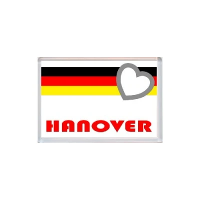 Image of Hanover Germany Love German Flag, Town &amp; Cities Jumbo Fridge Magnet