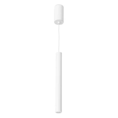 Image of Stylus Aluminium Super Slim Ceiling Pendant Light White 3cm Pipe