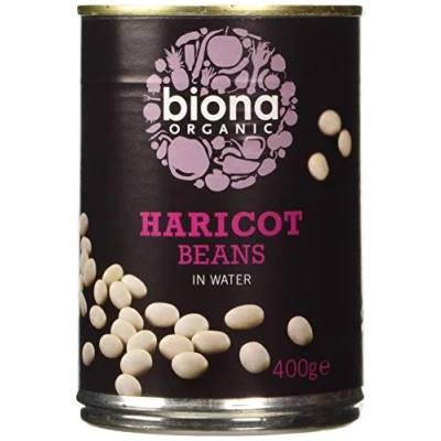 Image of Biona Organic Haricot Beans 400g (Pack of 12)