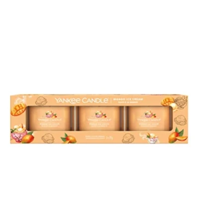 Image of Yankee Candle Gift Set Mango Ice Cream 3 Pieces