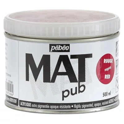 Image of Mat Pub 500ml Red Magenta