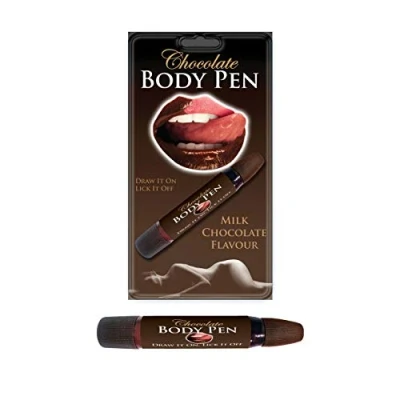 Image of Chocolate Body Pen Womens Womans For Her Christmas Birthday Valentines Secret Santa Flavoured Paint Joke Funny top selling gift present chocoholic Gameserotic artistic