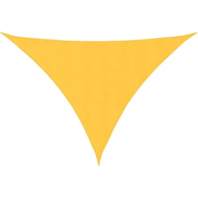 Image of vidaXL Sunshade Sail Oxford Fabric Triangular 5x5x6 m Yellow