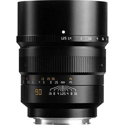 Image of TTArtisan 90mm F/1.25 Metal Bodied Lens Compatible with L Mount Black