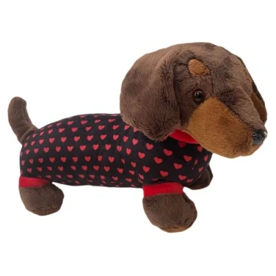 Image of VFM 30cm Footlong Sausage Dog plush Chocolate