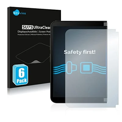 Image of Savvies 6 Pack Screen Protector compatible with Microsoft Surface Duo 2 (Outer display) Protection Film Clear
